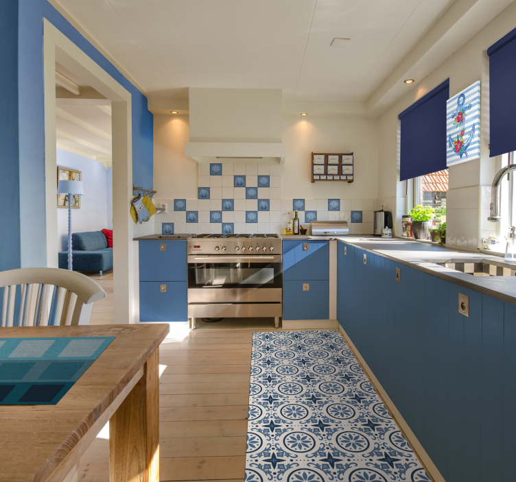 Tovagliette moderne quadrati blu - TenStickers