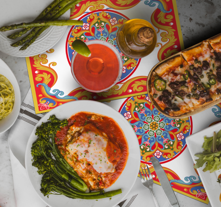 Tovagliette colorate in stile floreale - TenStickers