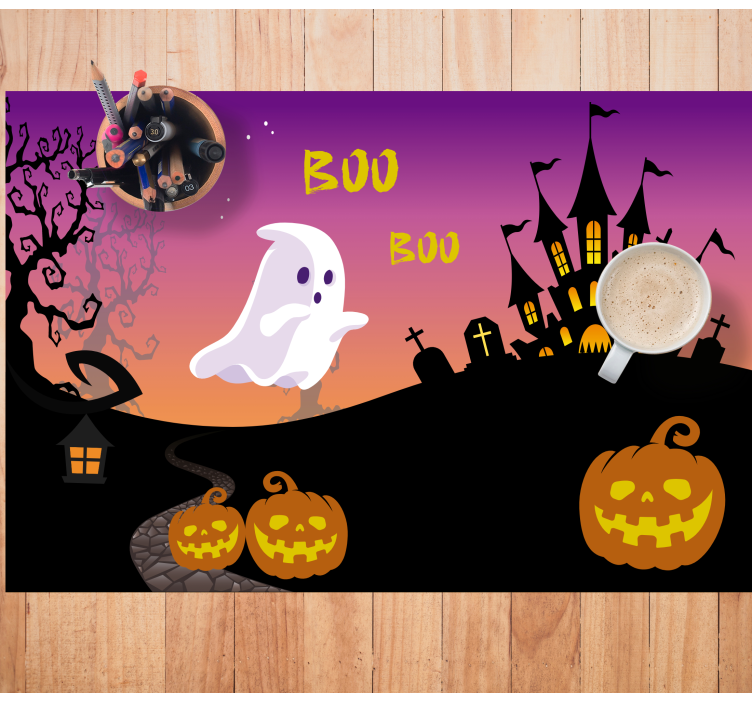 Boo notte di halloween tovagliette di halloween - TenStickers