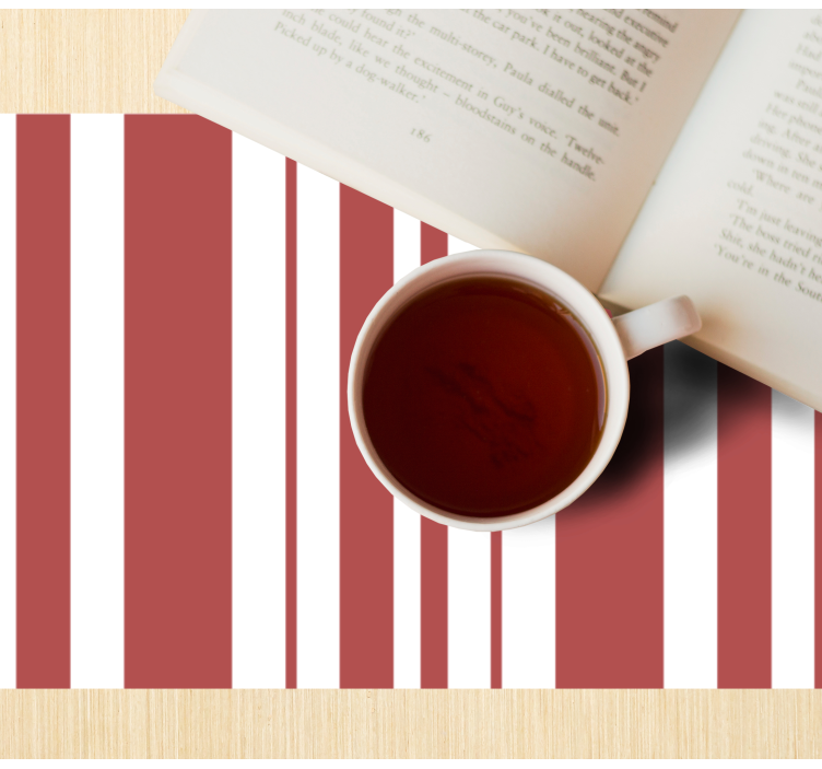 Tovaglietta americana a righe colorate - TenStickers