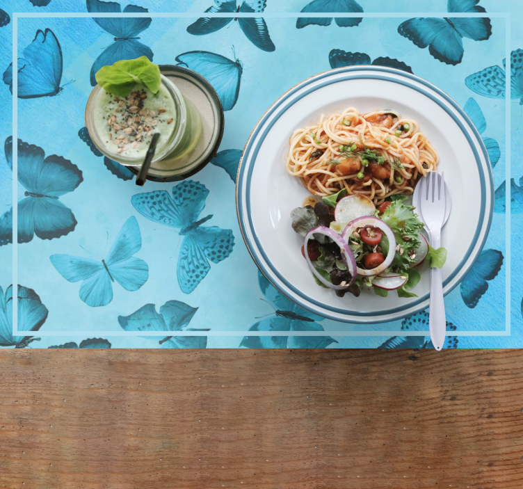 Tovaglietta americana a tema farfalle - TenStickers