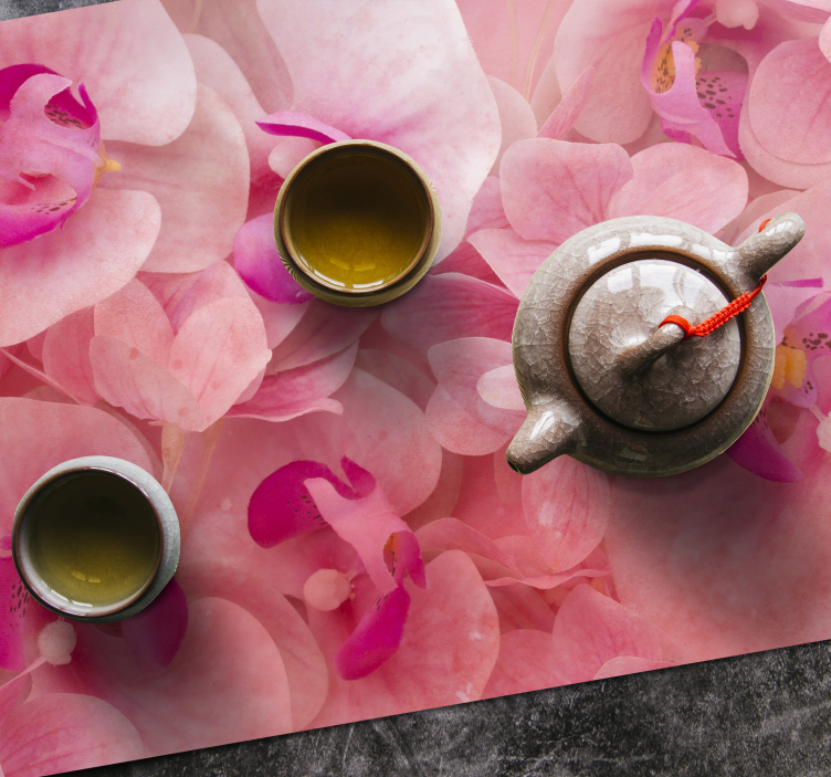 Tovaglietta americana composizione fiore elegante - TenStickers