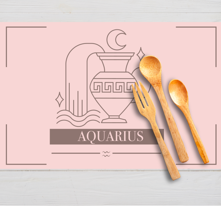 Tovaglietta americana con acquario - TenStickers