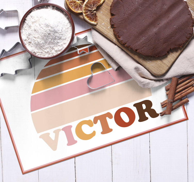 Tovaglietta americana con nome personalizzabile - TenStickers