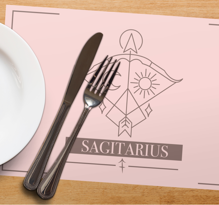 Tovaglietta americana con sagittario - TenStickers
