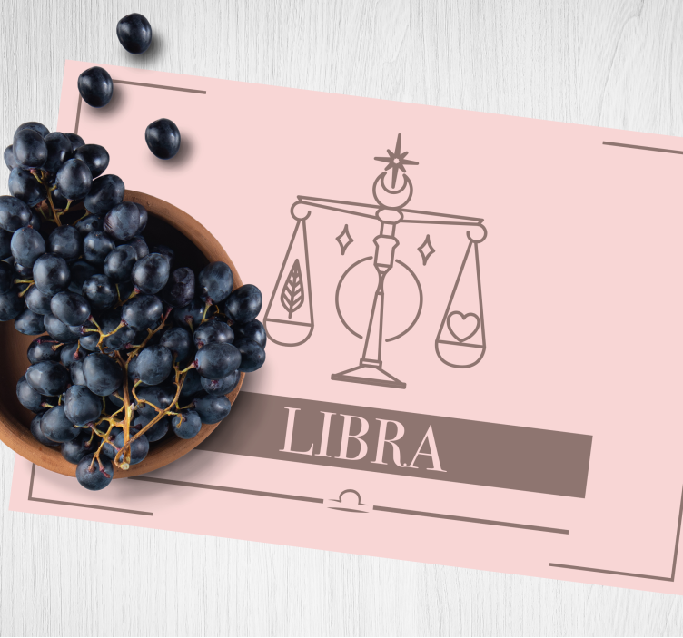 Tovaglietta americana segno zodiacale bilancia - TenStickers