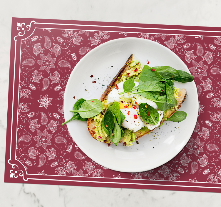 Tovaglietta americana copertura da tavolo floreale - TenStickers