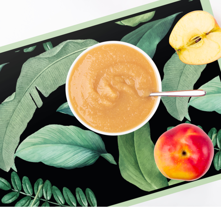 Tovaglietta americana creazione motivo foglia - TenStickers