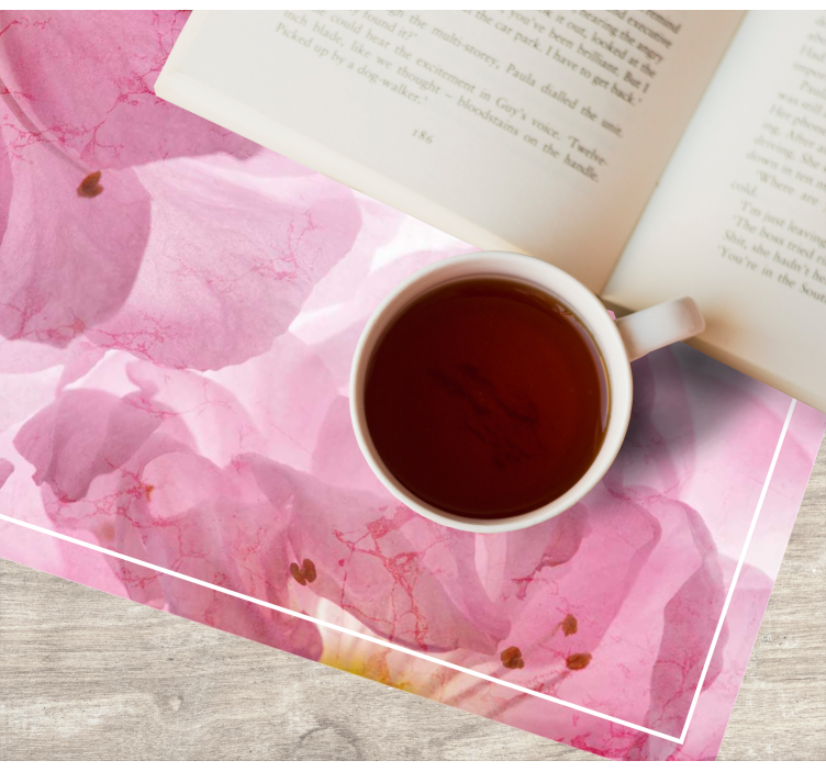 Tovaglietta americana elegante motivo floreale delicato - TenStickers