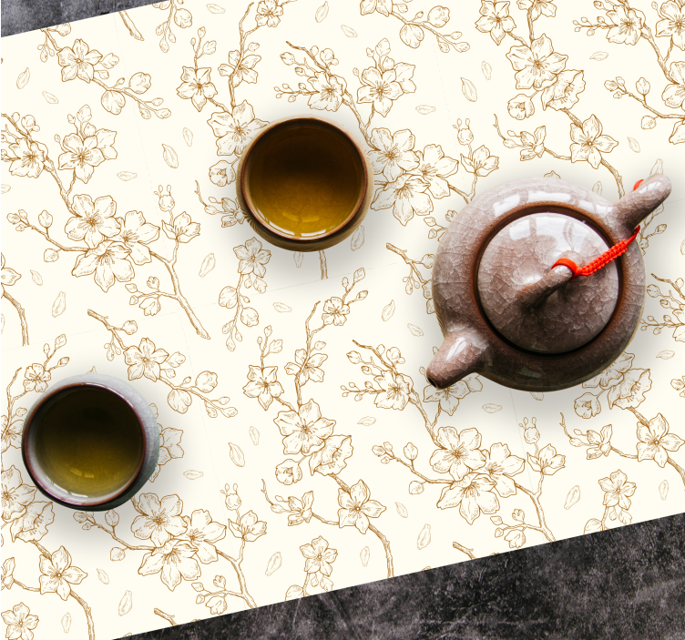 Tovaglietta americana eleganza motivo floreale - TenStickers