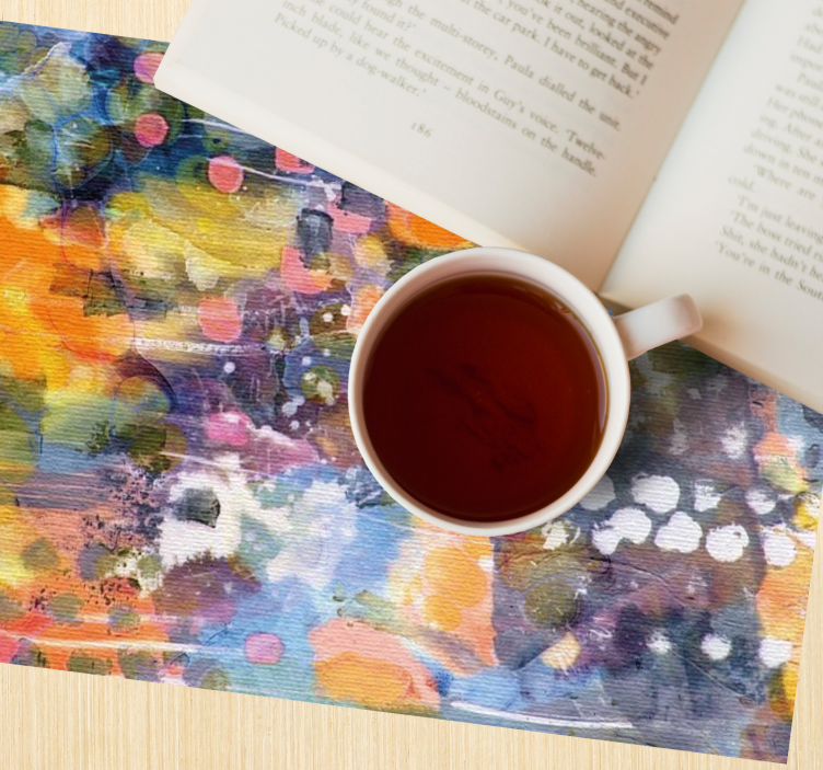 Tovaglietta americana esplosione di colori vibranti - TenStickers