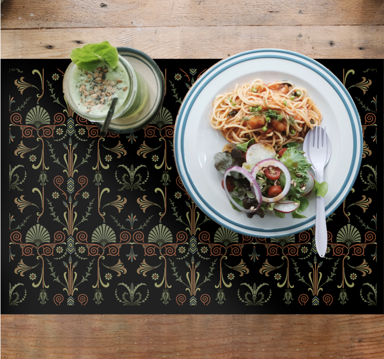 Tovaglietta americana finitura floreale testurizzata - TenStickers