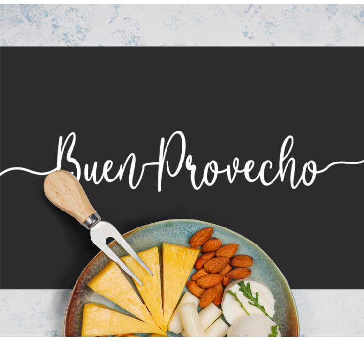 Tovaglietta americana frase affermazione elegante cibo - TenStickers