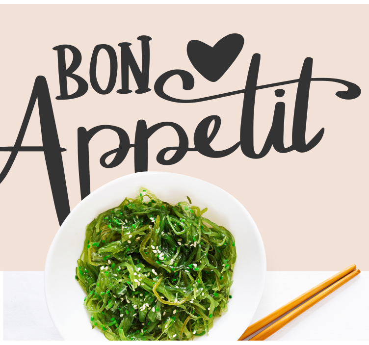 Tovaglietta americana frase buon appetito - TenStickers