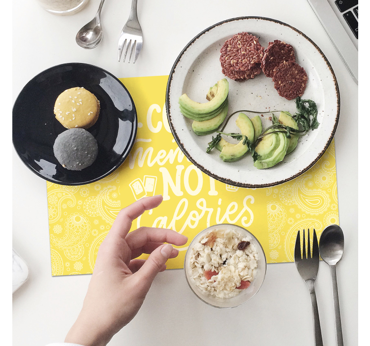 Tovaglietta americana frase conta i ricordi concept - TenStickers