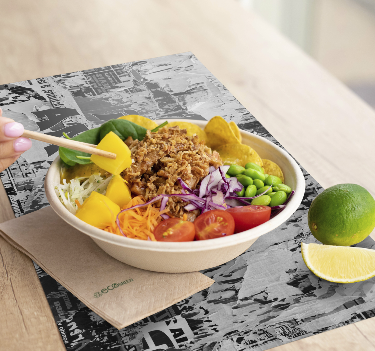 Tovaglietta americana frase messaggio audace - TenStickers