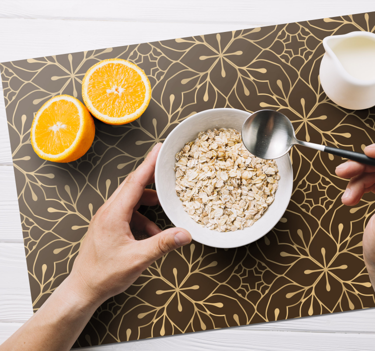 Tovaglietta americana idea fiore elegante - TenStickers