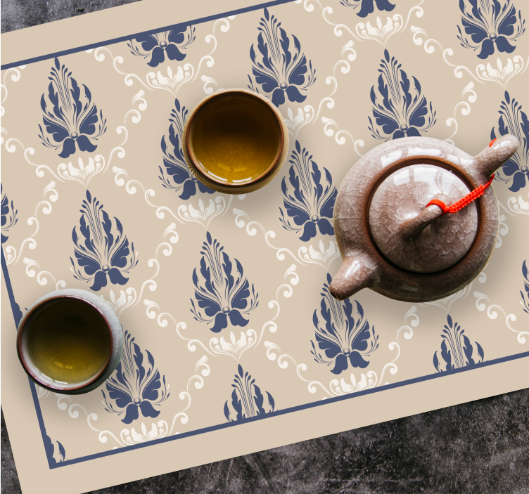 Tovaglietta americana idea foglia graziosa - TenStickers