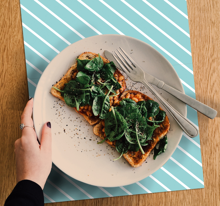 Tovaglietta americana impostazione a righe - TenStickers