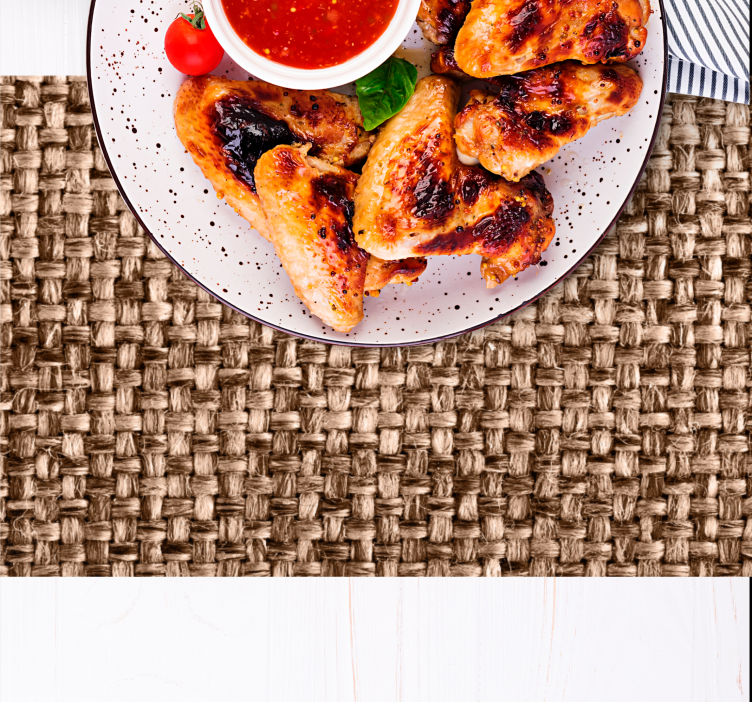 Tovaglietta americana in fibra naturale intrecciata - TenStickers