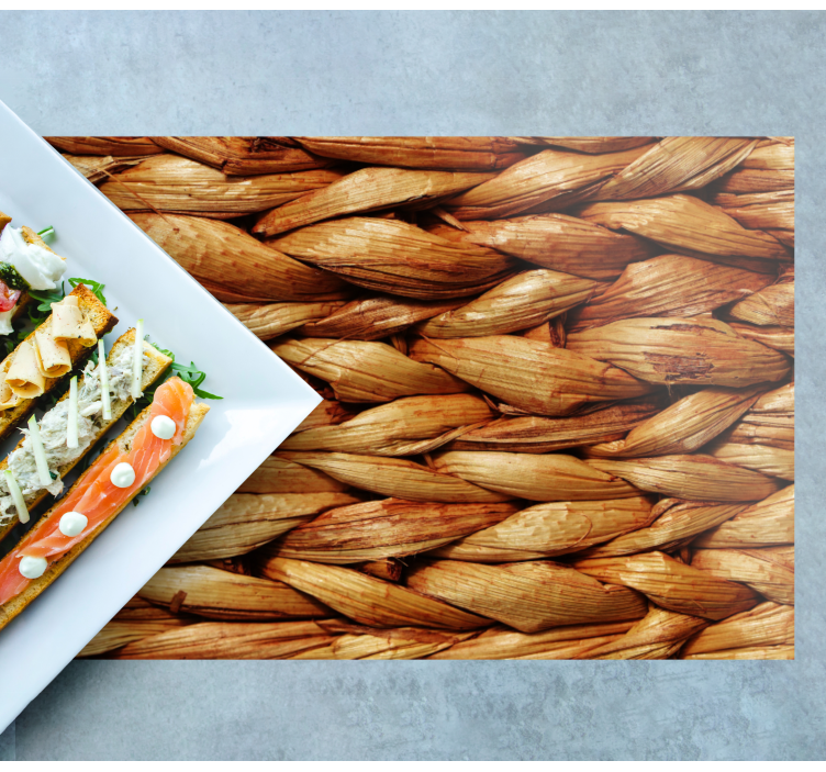 Tovaglietta americana in paglia intrecciata naturale - TenStickers