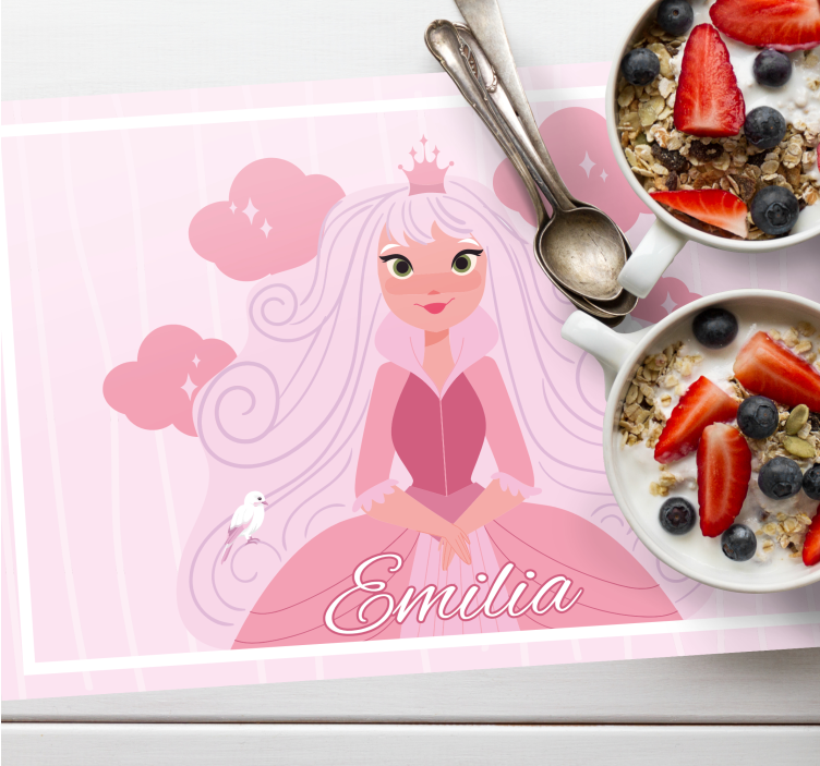 Tovaglietta americana infantile con personaggi principesse - TenStickers