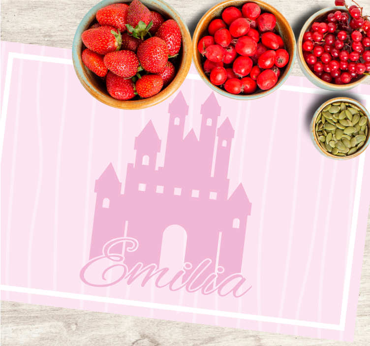 Tovaglietta americana infantile design a tema castello - TenStickers