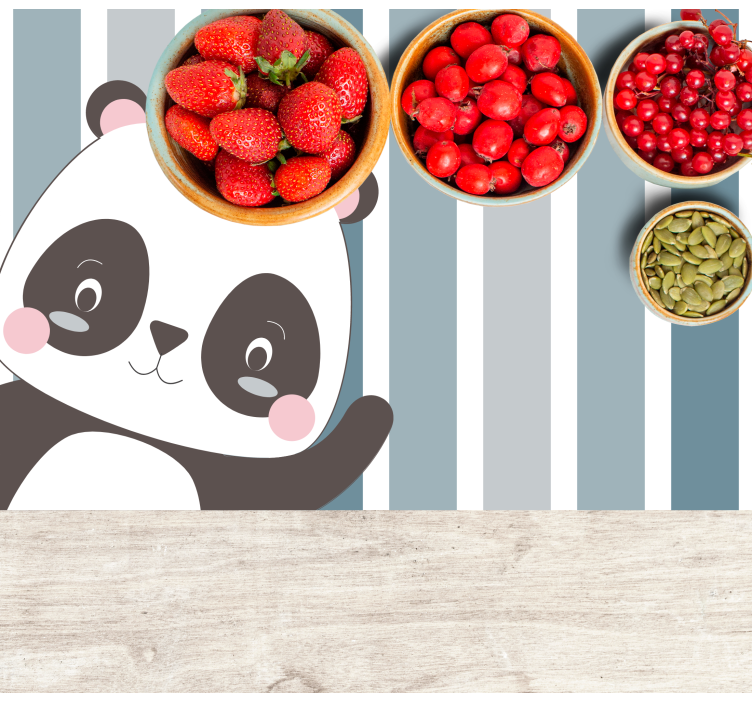 Tovaglietta americana infantile design panda - TenStickers