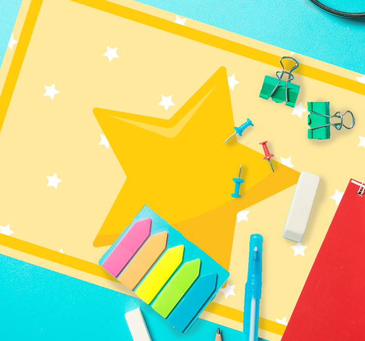 Tovaglietta americana infantile forma stella colorata - TenStickers