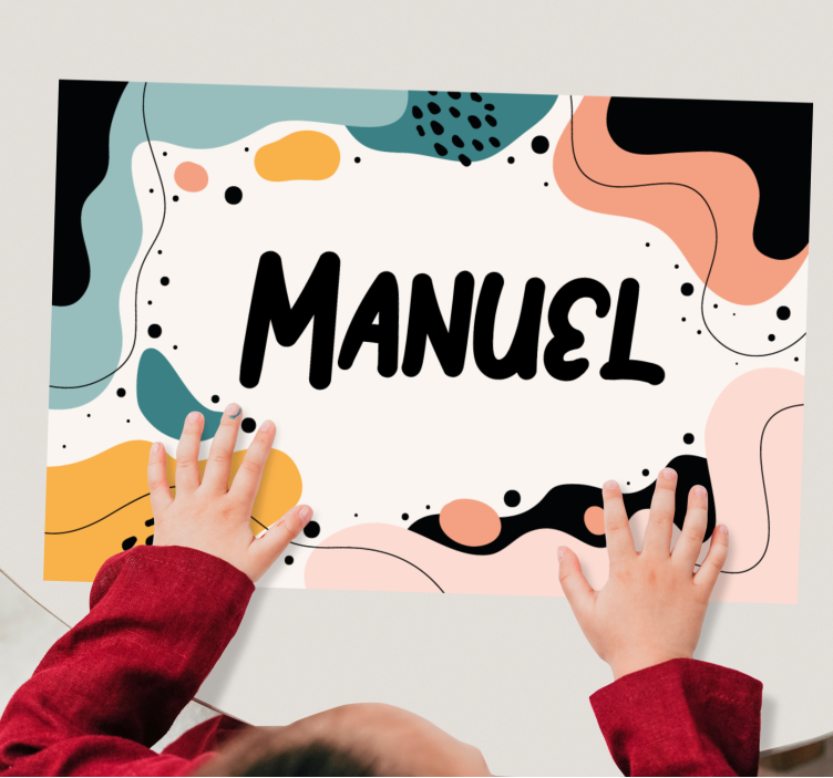 Tovaglietta americana infantile forme astratte vivaci - TenStickers