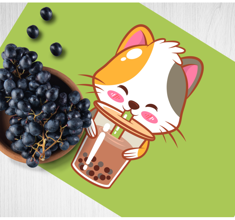Tovaglietta americana infantile gatto carino beverage - TenStickers