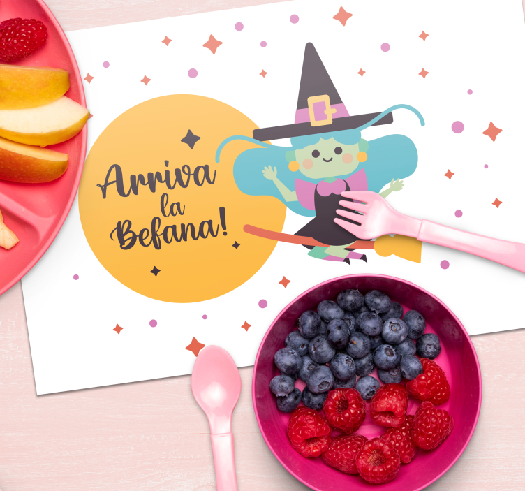 Tovaglietta americana infantile la befana - TenStickers
