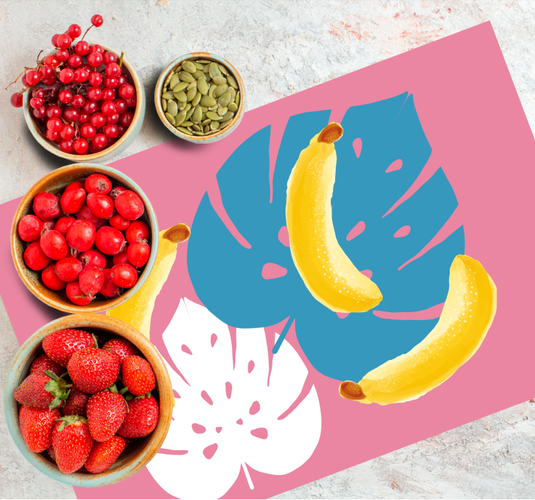 Tovaglietta americana infantile motivo banana tropicale - TenStickers