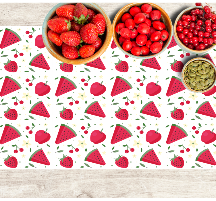 Tovaglietta americana infantile motivo fette di frutta - TenStickers