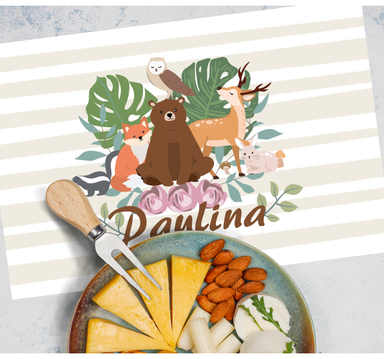 Tovaglietta americana infantile raduno di animali fantasiosi - TenStickers