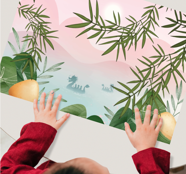 Tovaglietta americana infantile scena giungla incantata - TenStickers