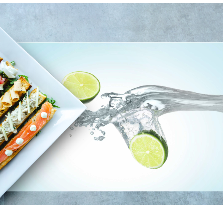 Tovaglietta americana lime a fette splash - TenStickers