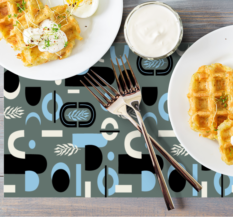 Tovaglietta americana moderna composizione geometrica - TenStickers