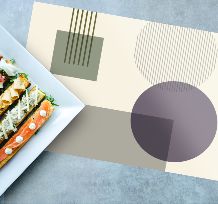 Tovaglietta americana moderna con motivo geometrico - TenStickers