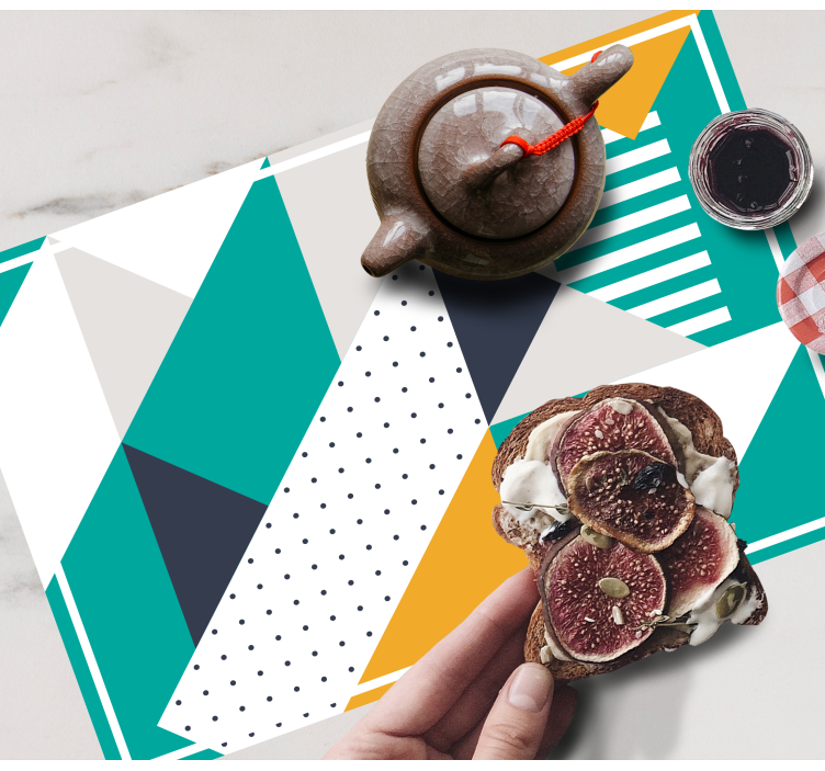 Tovaglietta americana moderna forme geometriche - TenStickers