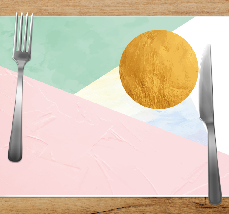 Tovaglietta americana moderna forme geometriche testurizzate - TenStickers