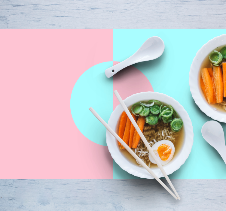 Tovaglietta americana moderna minimalismo in ciotola - TenStickers