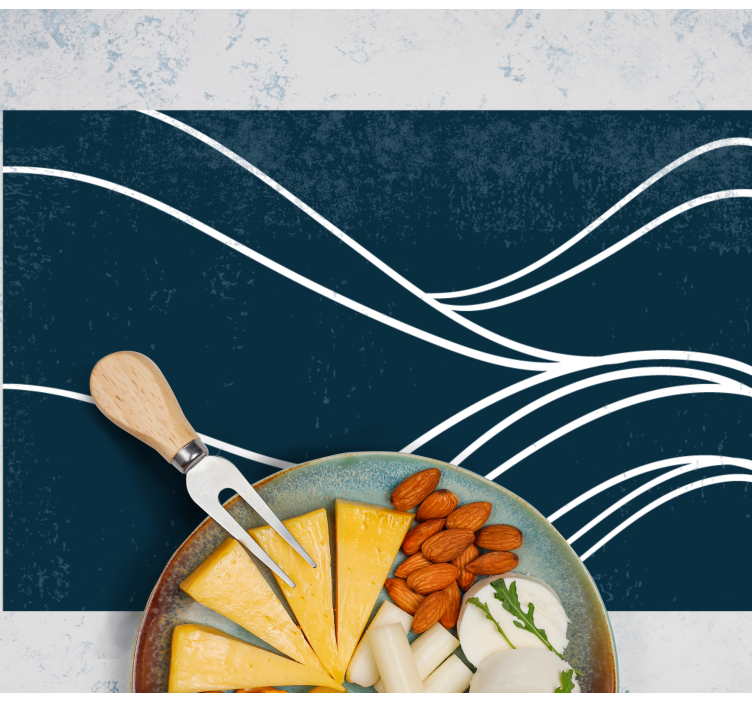 Tovaglietta americana moderna motivo onde elegante - TenStickers