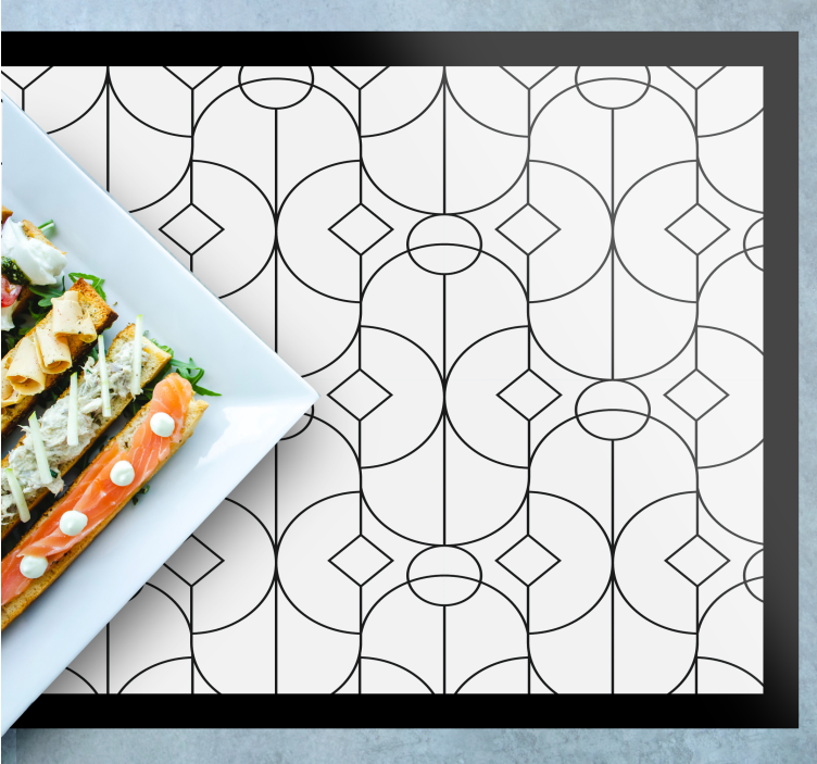 Tovaglietta americana moderna stile geometrico - TenStickers