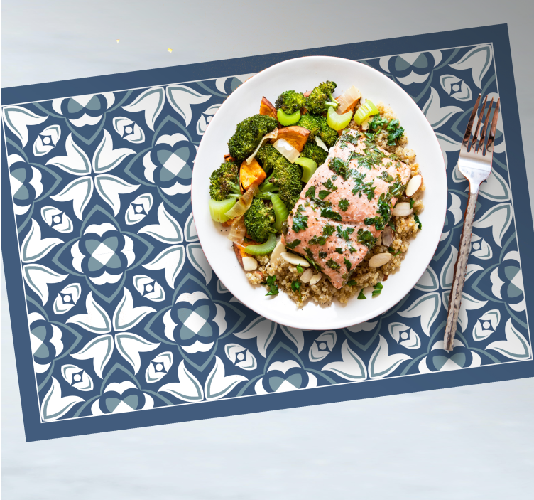 Tovaglietta americana motivo botanico elaborato - TenStickers