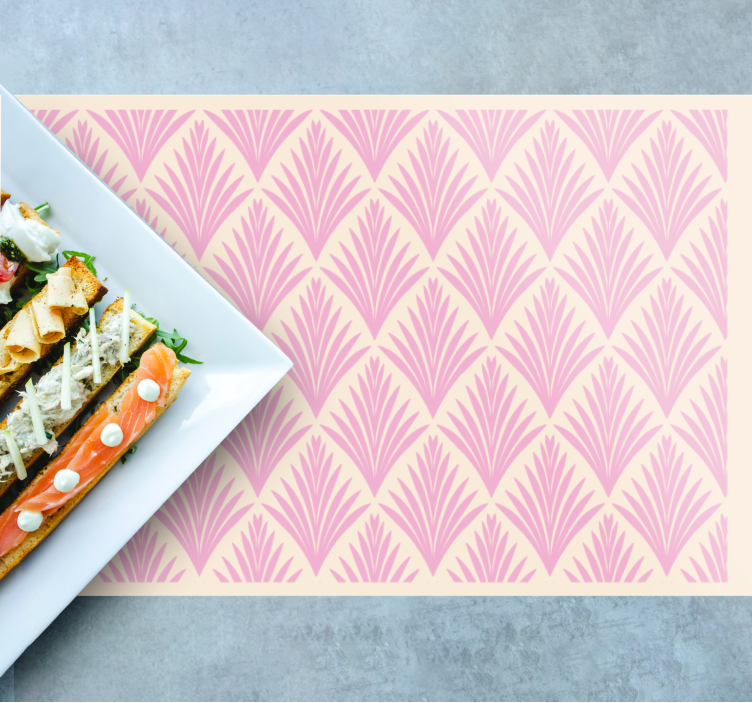 Tovaglietta americana motivo foglia testurizzata - TenStickers