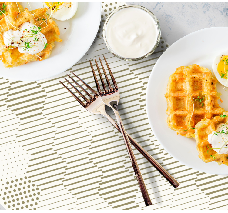 Tovaglietta americana motivo geometrico elegante - TenStickers