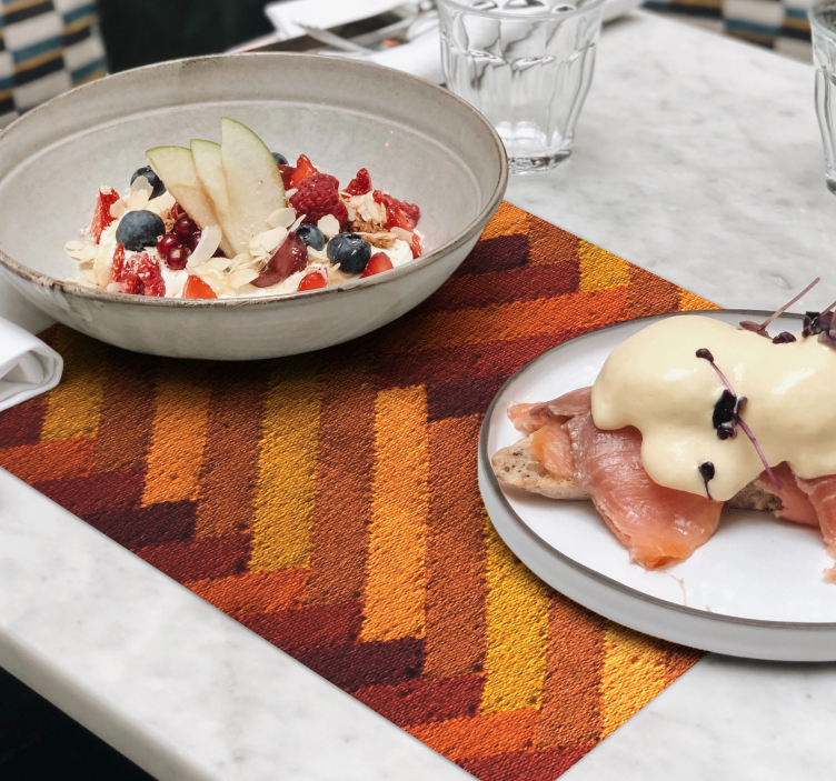 Tovaglietta americana motivo geometrico vivace - TenStickers