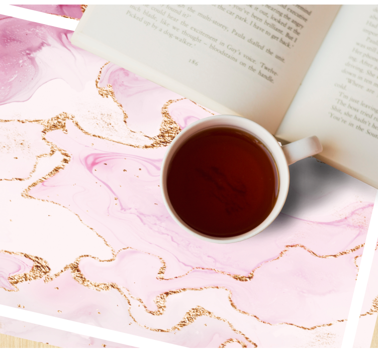 Tovaglietta americana motivo marmo sofisticato - TenStickers