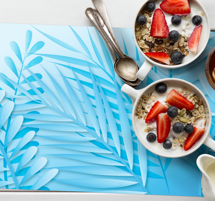 Tovaglietta americana motivo palme fogliose - TenStickers